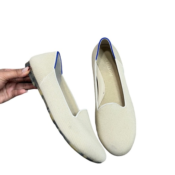 Rothy's Tan and Blue Loafers - Picture 4 of 7